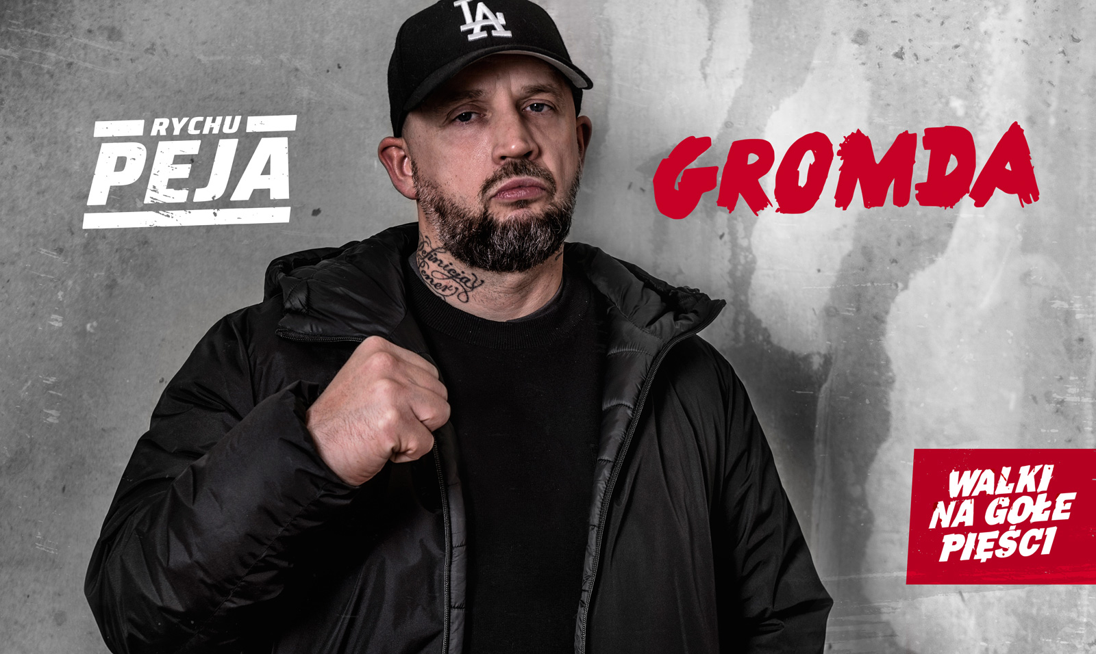 Peja Slums Attack legenda polskiego rapu w GROMDA: Walki na gołe pięści